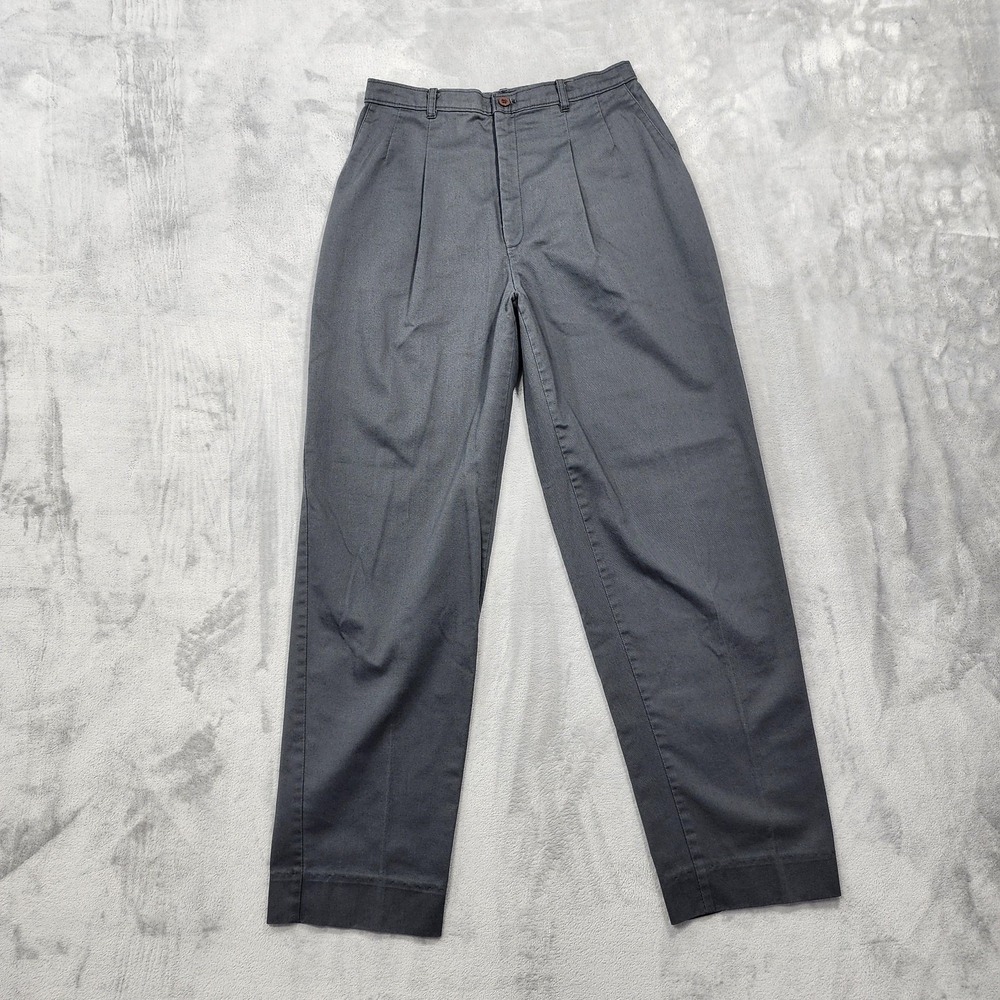 Vintage Levi's Sportswear Pants Womens 27 Gray High Rise Pleated‎ Chino Tapered